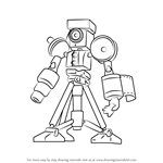 How to Draw Fotoshoot from Medabots