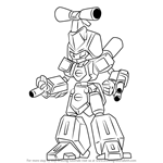 How to Draw Kantaroth from Medabots