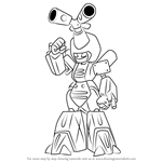 How to Draw Metabee from Medabots