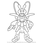 How to Draw Papyrak from Medabots