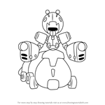 How to Draw Potato-Insect from Medabots