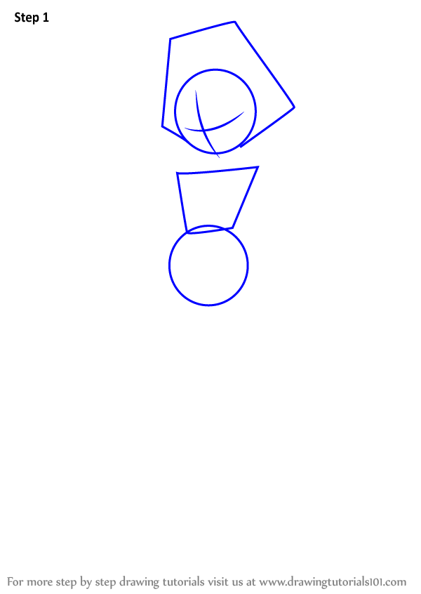 How to Draw Twinkle from Medabots (Medabots) Step by Step