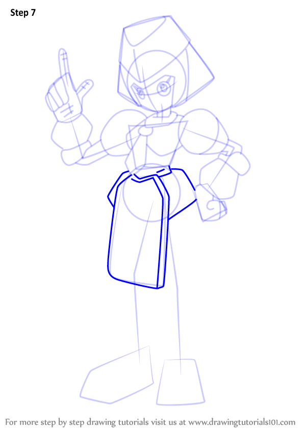 How to Draw Twinkle from Medabots (Medabots) Step by Step