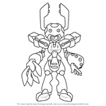 How to Draw Zorin from Medabots