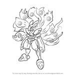 How to Draw Cubit Foxtar from Mega Man Zero