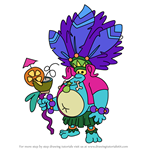 How to Draw Big Chief Tiny Head from Moshi Monsters