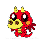 How to Draw Burnie from Moshi Monsters