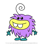 How to Draw Dr. C. Fingz from Moshi Monsters