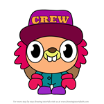 How to Draw Fitch from Moshi Monsters