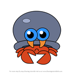 How to Draw Herman Crab from Moshi Monsters