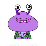 How to Draw Moe Yukky from Moshi Monsters