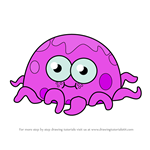 How to Draw Octo from Moshi Monsters