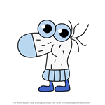 How to Draw Threddie from Moshi Monsters