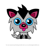 How to Draw White Fang from Moshi Monsters
