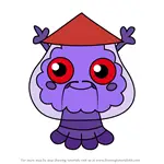 How to Draw Wobblesan from Moshi Monsters