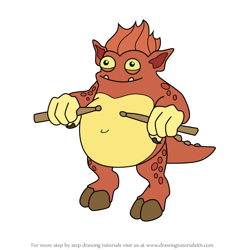 How to Draw Drumpler from My Singing Monsters