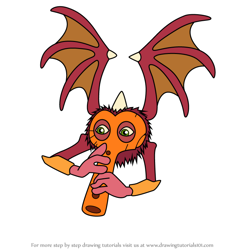 How to Draw Floot Fly from My Singing Monsters