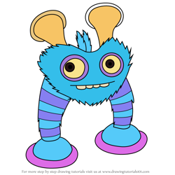 How to Draw Scups from My Singing Monsters