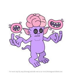 How to Draw Theremind from My Singing Monsters