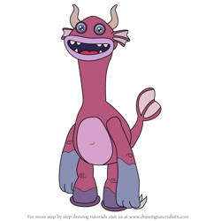 How to Draw Thrumble from My Singing Monsters