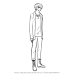 How to Draw V from Mystic Messenger