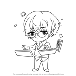 How to Draw Keyboard Guest from Mystic Messenger