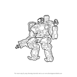 How to Draw Bastion from Overwatch