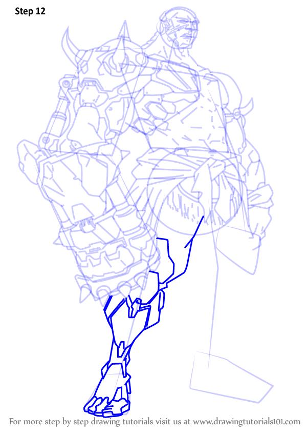 Learn How To Draw Doomfist From Overwatch Overwatch Step By Step