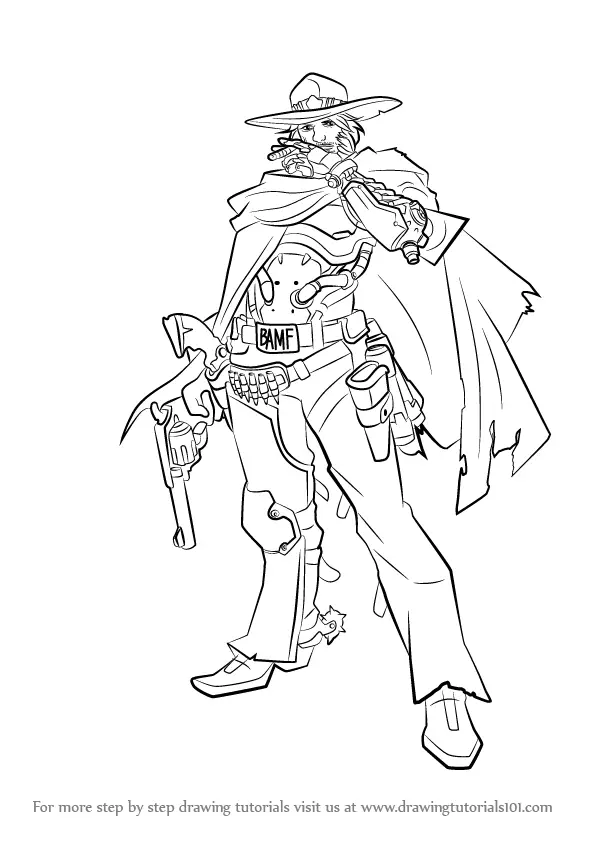 Featured image of post Overwatch Mccree Drawing Cyborg cowboy with a dark past
