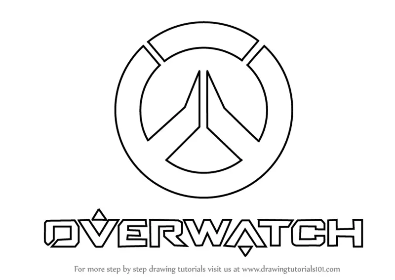 Learn How to Draw Overwatch Logo (Overwatch) Step by Step : Drawing  Tutorials