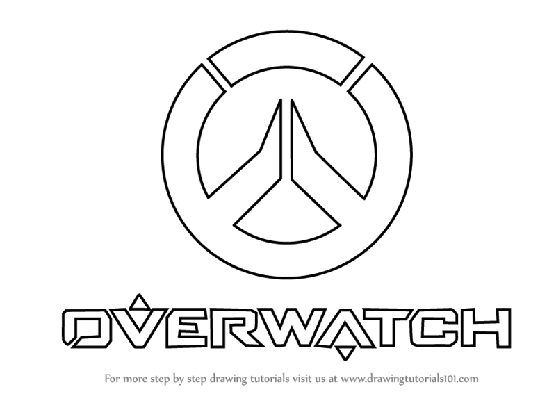 Learn How To Draw Overwatch Logo Overwatch Step By Step