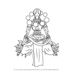 How to Draw Zenyatta from Overwatch