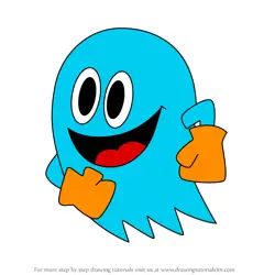 How to Draw Inky from Pac-Man
