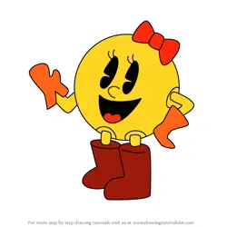 How to Draw Ms. Pac-Man from Pac-Man
