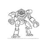 How to Draw Ruckus from Paladins