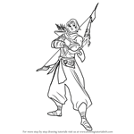 How to Draw Sha Lin from Paladins