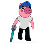 How to Draw Russo from Piggy