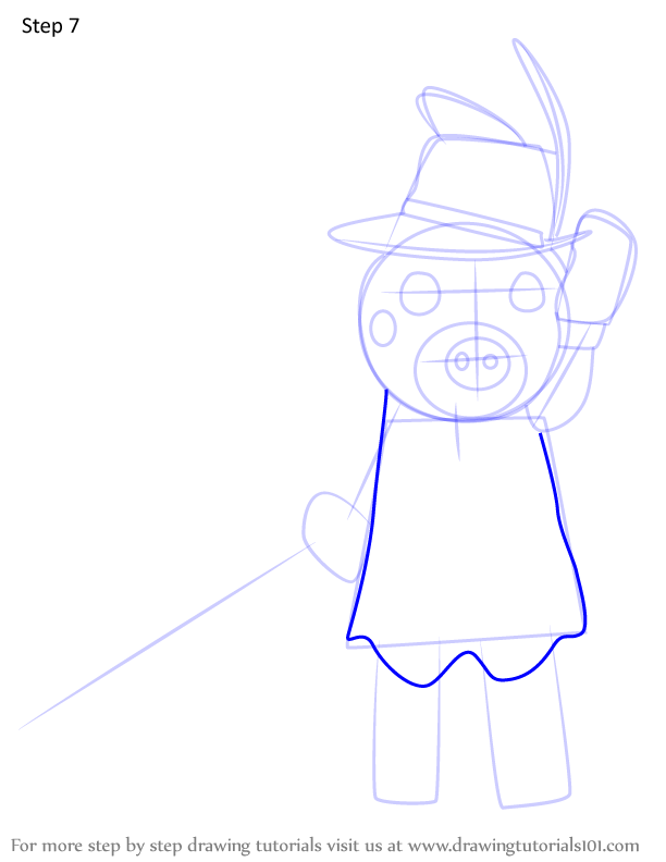 How to Draw Zizzy from Piggy (Piggy) Step by Step | DrawingTutorials101.com