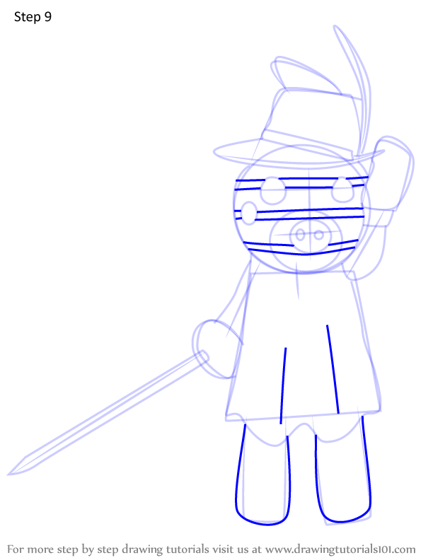 How to Draw Zizzy from Piggy (Piggy) Step by Step | DrawingTutorials101.com