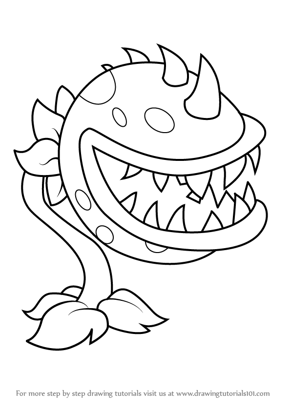 Learn How to Draw Chomper from Plants  vs  Zombies  Plants  