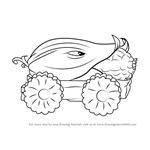 How to Draw Cob Cannon from Plants vs. Zombies