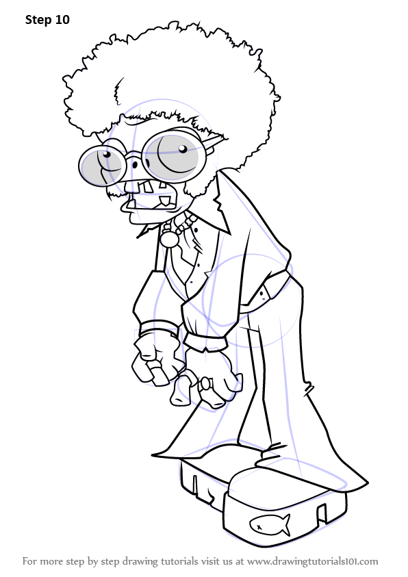How to Draw Dancing Zombie from Plants vs. Zombies (Plants