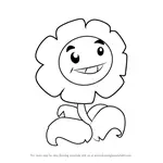 How to Draw Marigold from Plants vs. Zombies