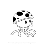 How to Draw Sea-shroom from Plants vs. Zombies