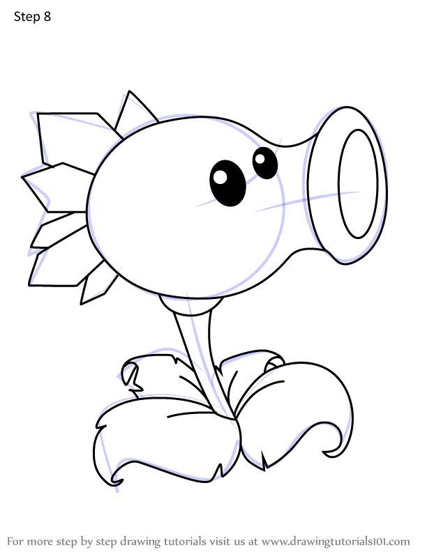 How to Draw Snow Pea 2 from Plants vs. Zombies (Plants vs. Zombies
