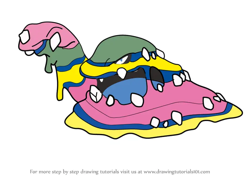 Muk Pokemon Coloring Pages Related Keywords Suggestions Muk