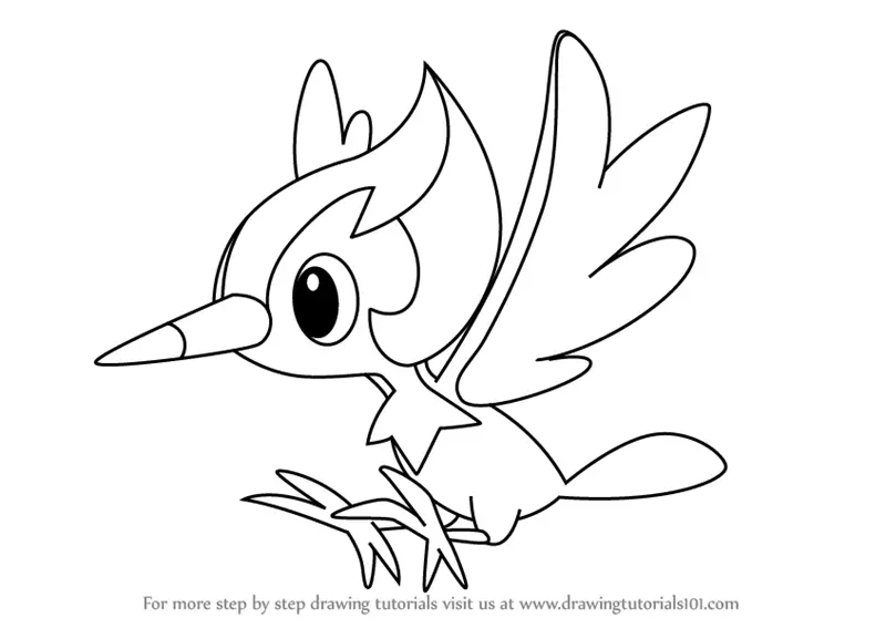 Learn How To Draw Pikipek From Pokemon Sun And Moon Pokemon Sun And Moon Step By Step Drawing Tutorials