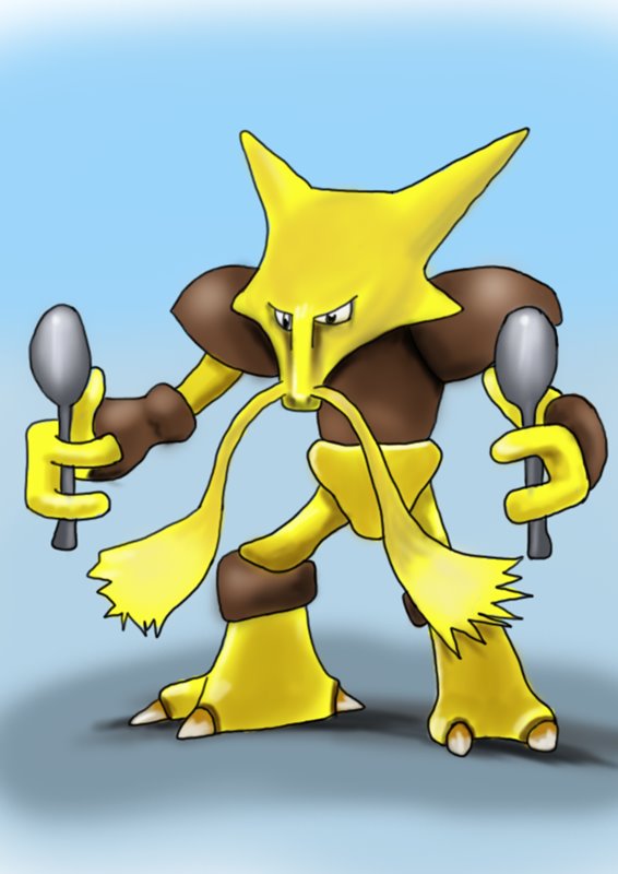 Learn How to Draw Alakazam from Pokemon GO Pokemon GO Step by Step 