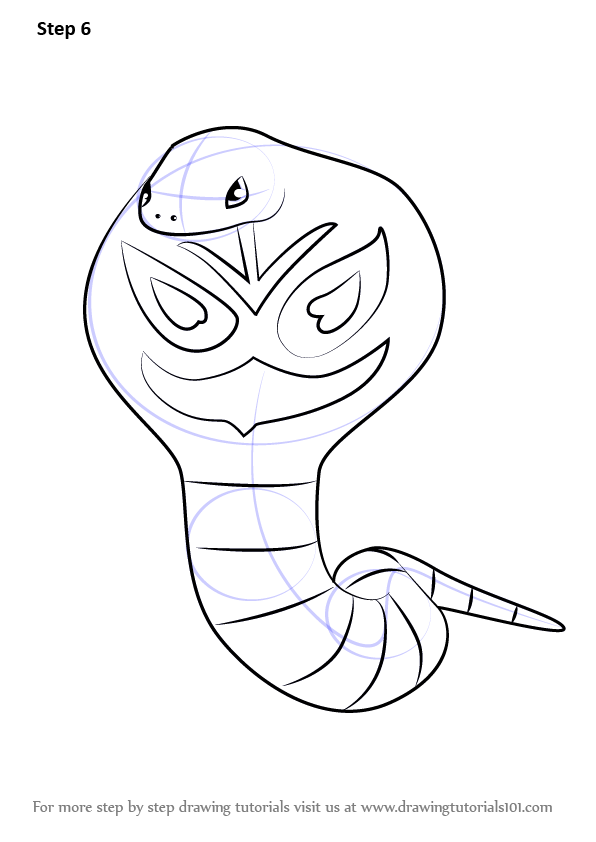 Learn How to Draw Arbok from Pokemon GO (Pokemon GO) Step by Step