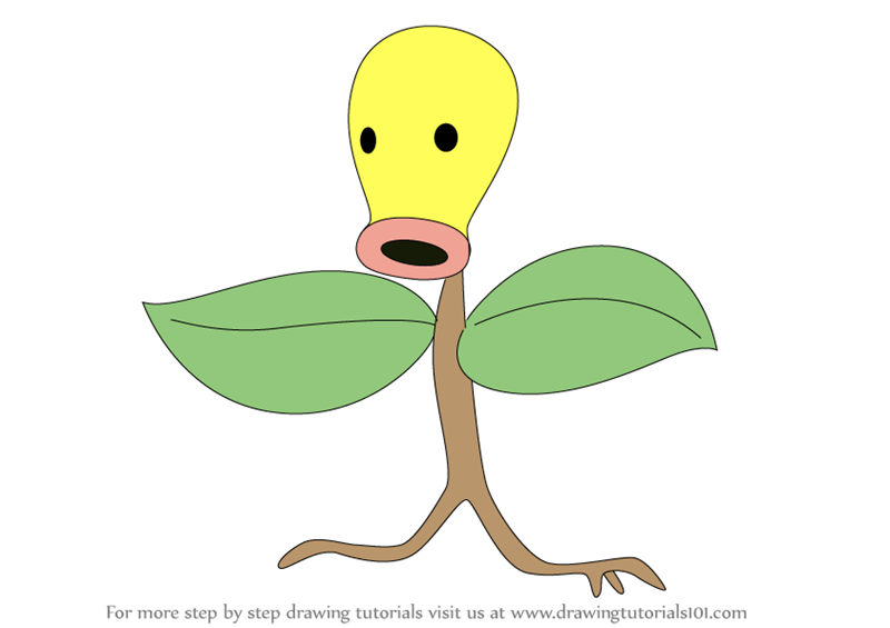 Learn How to Draw Bellsprout from Pokemon GO (Pokemon GO) Step by Step